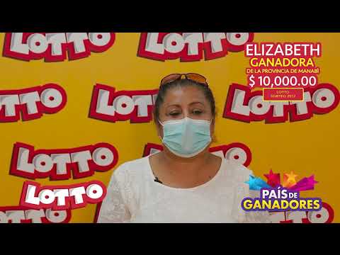 Elizabeth Robles ganadora Lotto sorteo 2572