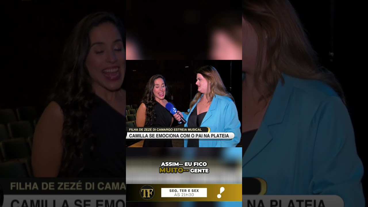 Filha de Zezé di Camargo estreia em musical Sempre fico nervosa quando ele está