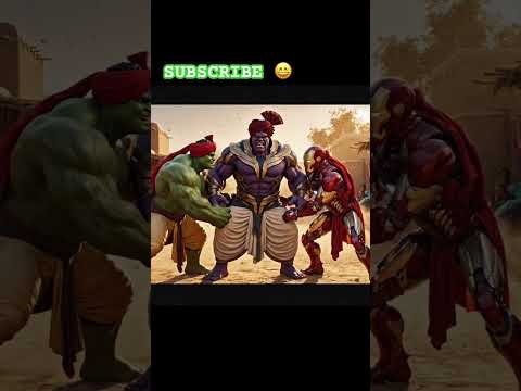 Thanos ki धमकी #youtubeshorts #funnycartoo #viral #avengers #ironman #hulk #thanos #trending #ai
