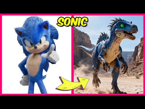 🦔 SONIC THE HEDGEHOG 3 CHARACTERS AS DINOSAURS🦕 And Their Favorite Things! I Super Shadow