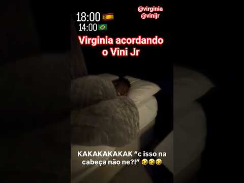 Virginia acordando o Vini Jr #shorts #virginiafonseca #vinijr