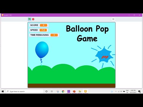 Balloon Popping Game in Scratch ~ Scratch Programming ~ Learn Scratch Games
