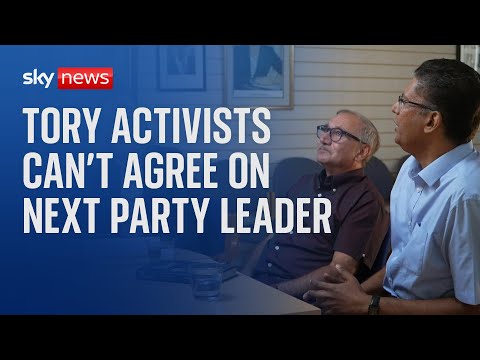 Dejected Tory activists discuss who should be next party leader