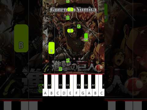 Guren no Yumiya - Attack on Titan - BEGINNER PIANO TUTORIA   #gurennoyumiya #attackontitan