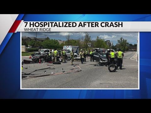 7 people taken to hospital after multi-vehicle crash in Wheat Ridge
