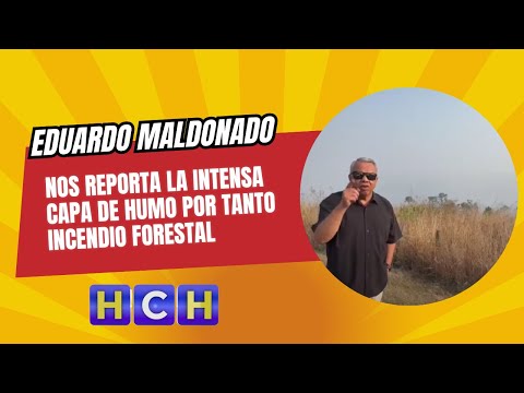#EduardoMaldonado nos reporta la intensa capa de humo por tanto incendio forestal