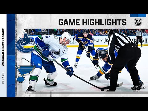 Canucks @ Blues 3/28 | NHL Highlights 2023