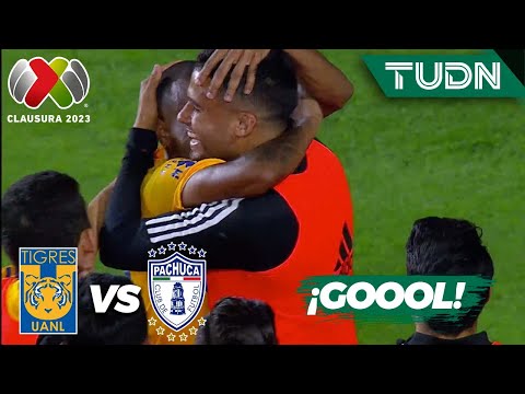 ¡AHORA SÍ! Gol de Luis Quiñones | Tigres 3-1 Pachuca | Liga Mx - CL2023 J2 | TUDN