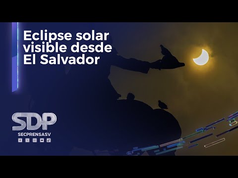 Salvadoreños pudieron ver el eclipse solar parcial este 8 de abril