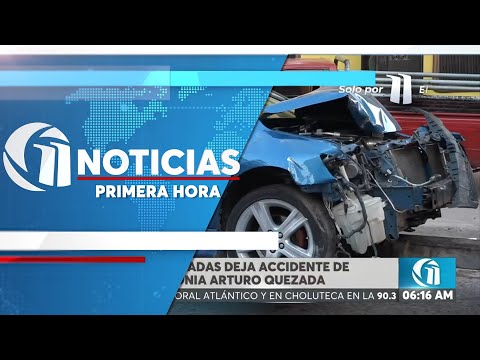 Dos personas lesionadas deja accidente de tránsito en la colonia Arturo Quezada