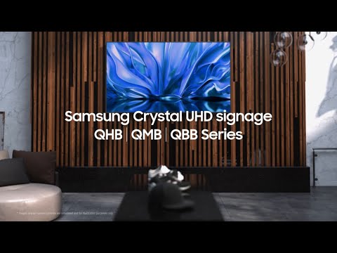 Samsung Crystal UHD signage: Unlock new display possibilities for your business