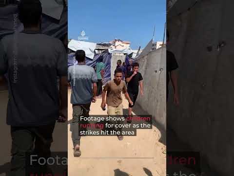 Palestinians mourn children killed in Israeli airstrikes on Gaza City | AJ #shorts