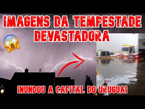 CAPITAL DO URUGUAI EM BAIXO D'ÁGUA. IMAGENS DA ENCHENTE DEVASTADORA QUE INUNDOU A CIDADE.