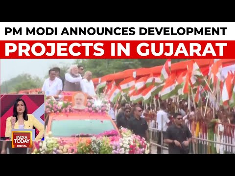 PM Modi's Grand Roadshow In Gandhinagar: First Visit After Operation Sindoor Success