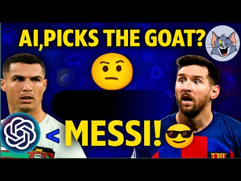 Can AI End The GOAT Debate 🧐? | ronaldo vs Messi ! #ai