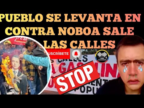 PUEBLO SALE A LAS CALLES A PROTESTAR EN CONTRA DE NOBOA E INCREMENTO DE LA GASOLINA NOTICIAS RFE TV