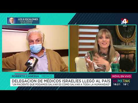 Vespertinas - Llegó delegación de médicos israelíes con donaciones