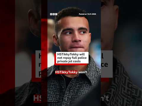 HSTikkyTokky will not repay full police private jet costs. #HSTikkyTokky #Crime #UK #BBCNews