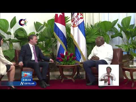 Recibe Vicepresidente de Cuba a Canciller serbio