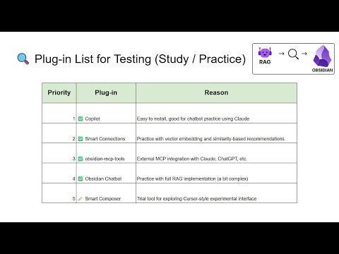 [Study Group - PKM Project] Smart Composer, Smart Connections, MCP Tools Plug-Ins 설치, 세팅, 간단 사용법 공유.