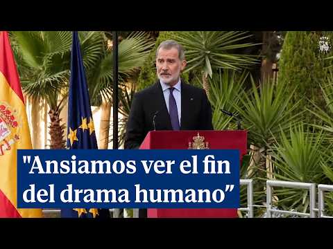 Felipe VI desde Jordania: Ansiamos ver el fin del drama humano y el silencio de las armas