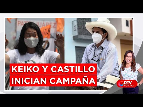 Pedro Castillo y Keiko Fujimori arrancan con sus nuevas campañas - RTV Noticias