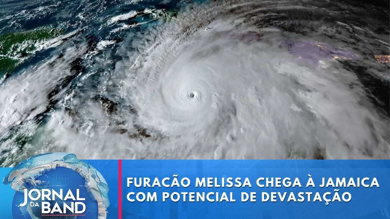 Furacão Melissa chega à Jamaica com potencial de devastação  TV Online Furacão Melissa chega à Jamaica com potencial de devastação