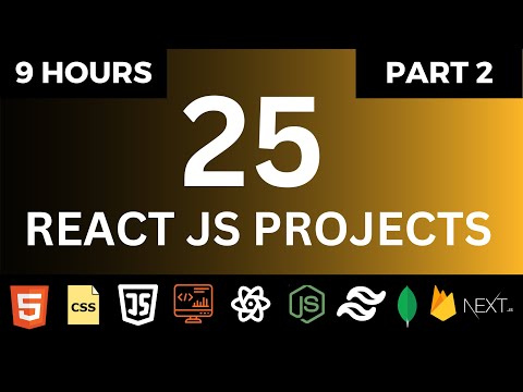 🚀🔥 Build 25 React JS Projects in 9 Hours | React Interview Coding Questions | Part 2