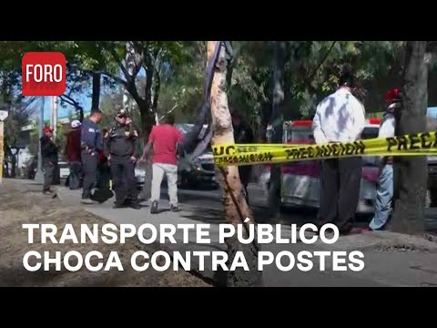 Lesionados por choque de transporte público en Periférico, CDMX - Las Noticias