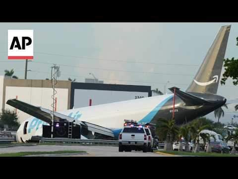 At least 5 dead after Amazon cargo plane barreled off runway at Miami airport