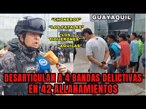 Policía ejecutó 42 allanamientos para desalojar a 4 bandas delictivas en Ciudad Victoria, Guayaquil