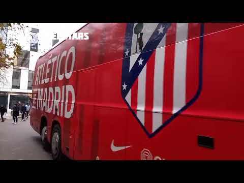 Bus Atletico MADRID @ Paris 6 november 2024 /  / match PSG - Champions League - Ligue Liga ATM