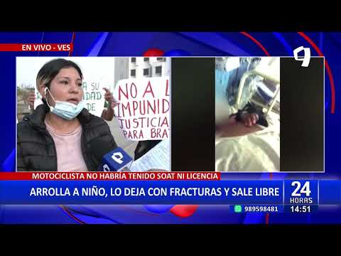 Motociclista en presunto estado de ebriedad atropella a niño de 8 años en Villa El Salvador