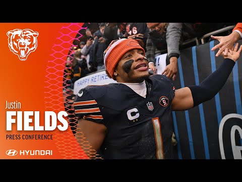 Justin Fields on connection with DJ Moore in win over the Falcons | Chicago Bears video clip