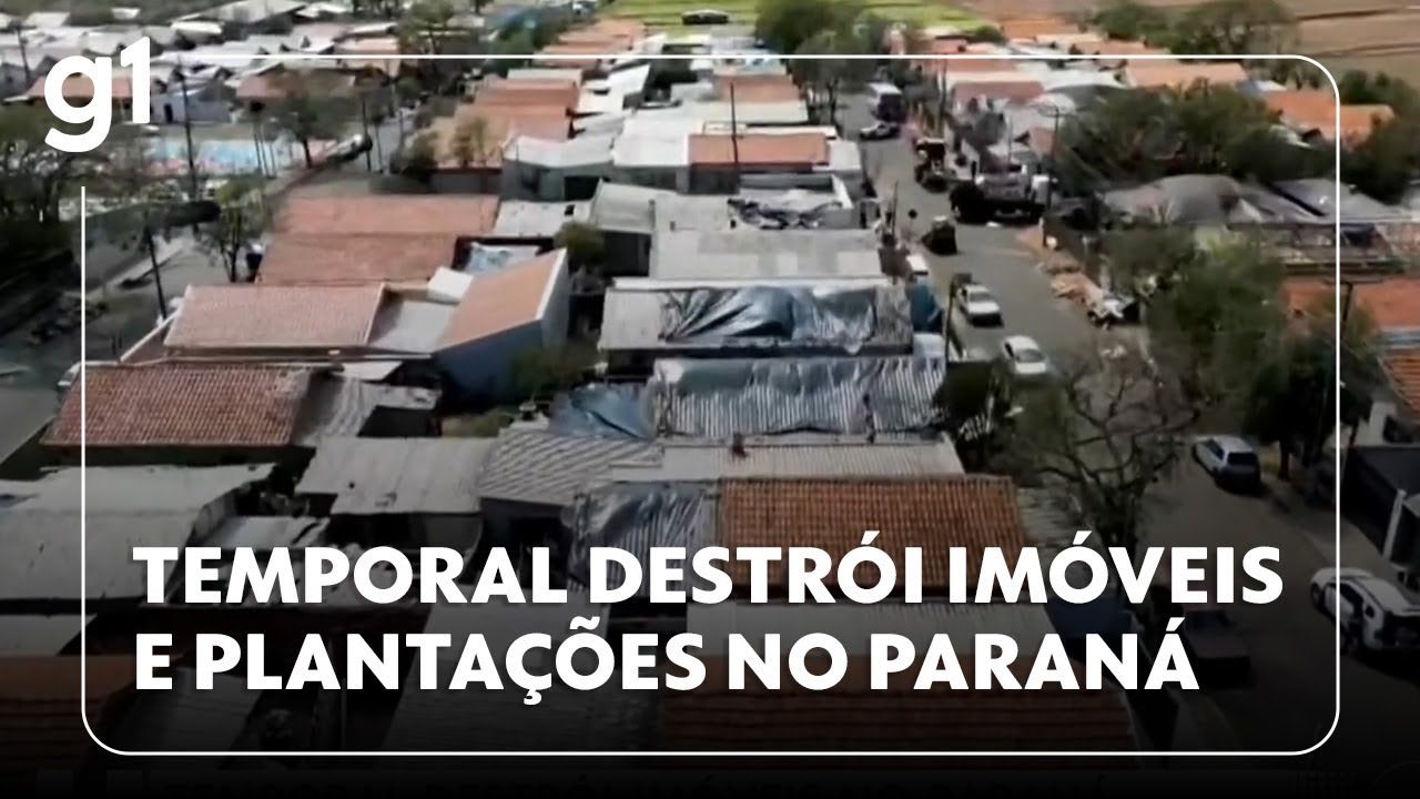 Jornal Hoje mais de 15 mil pessoas estão fora de casa depois do temporal no Paraná TV Online Jornal Hoje mais de 15 mil pessoas estão fora de casa depois do temporal no Paraná