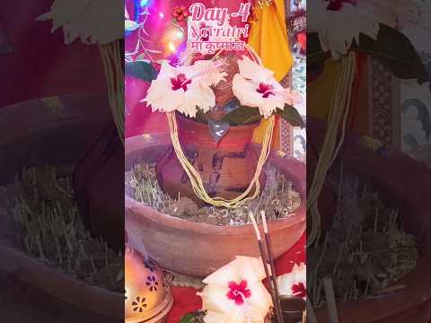 ✨ Day 4 Vibes: Radiating positivity and grace in grey!Devi Kushmanda’ #NavratriDay4  #DeviKushmanda