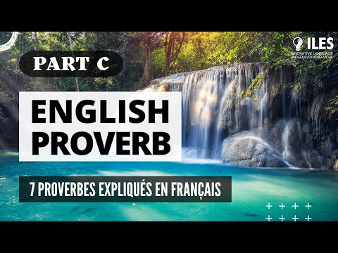 Partie 3 : 7 Proverbes Anglais EXPIQUES en Francais - Proverbes commençant par la lettre C