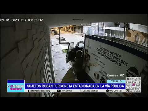 Trujillo: sujetos roban furgoneta estacionada en la vía pública