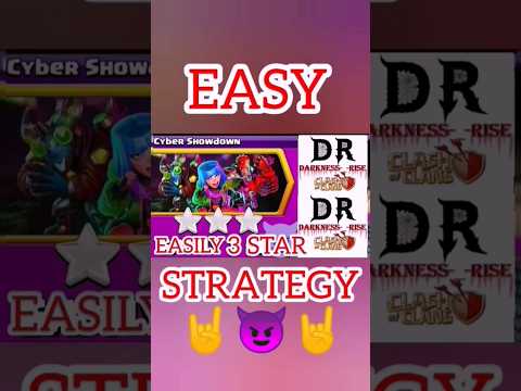HOW TO 3 STAR CYBER SHOWDOWN NEW EVENT EASY STRATEGY 💯 #clashofclans #coc #gameplay #shorts #short