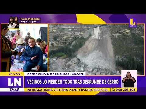 #EsNoticiaAhora | Declararán estado de emergencia en Chavín de huantar tras derrumbe de cerro