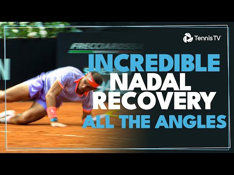 INCREDIBLE Rafa Nadal Recovery: All The Angles | Rome 2024