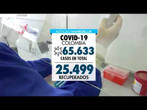 Colombia registra 65.633 casos positivos de COVID-19  - Telemedellín