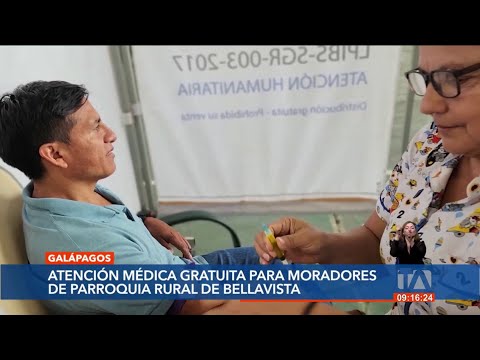 En Galápagos más de 700 personas recibieron atención médica gratuita