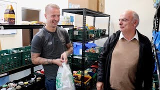 Leigh Griffiths visits Christmas Appeal beneficiary Loaves and Fishes