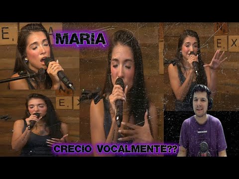 Reaccion Maria Becerra Corazón Vacío  Acustico en vivo en Exa