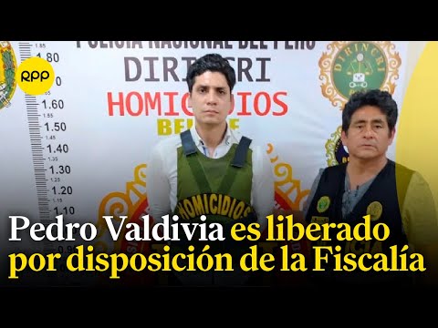 Liberan a Pedro Valdivia por disposición de la Fiscalía