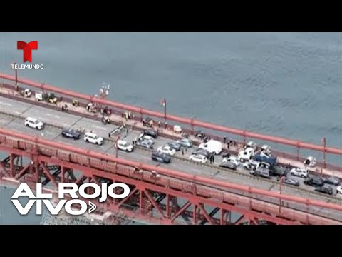 Manifestantes bloquean el puente Golden Gate en protesta contra la guerra en Gaza | Al Rojo Vivo |