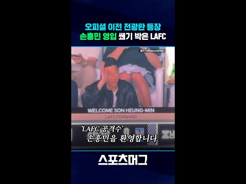 손흥민 LAFC 홈 경기 직관 모습 포착...뜨겁게 환영해 준 LA 팬들 #shorts / 스포츠머그