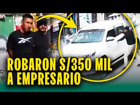 ¿Marcaron a empresario?: Capturado tras robar 350 mil soles recién retirados
