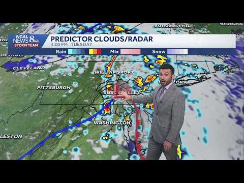 Noticeably sticky with few showers & storms later today; more storm chances early week